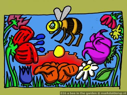 016 a bee in the garden